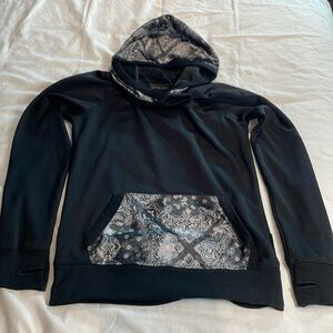 Empyre Men’s Black with Bandanna Accents Hoodie Size Medium